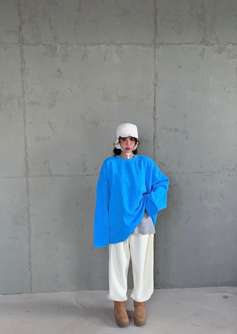 洗水淨色長衛衣