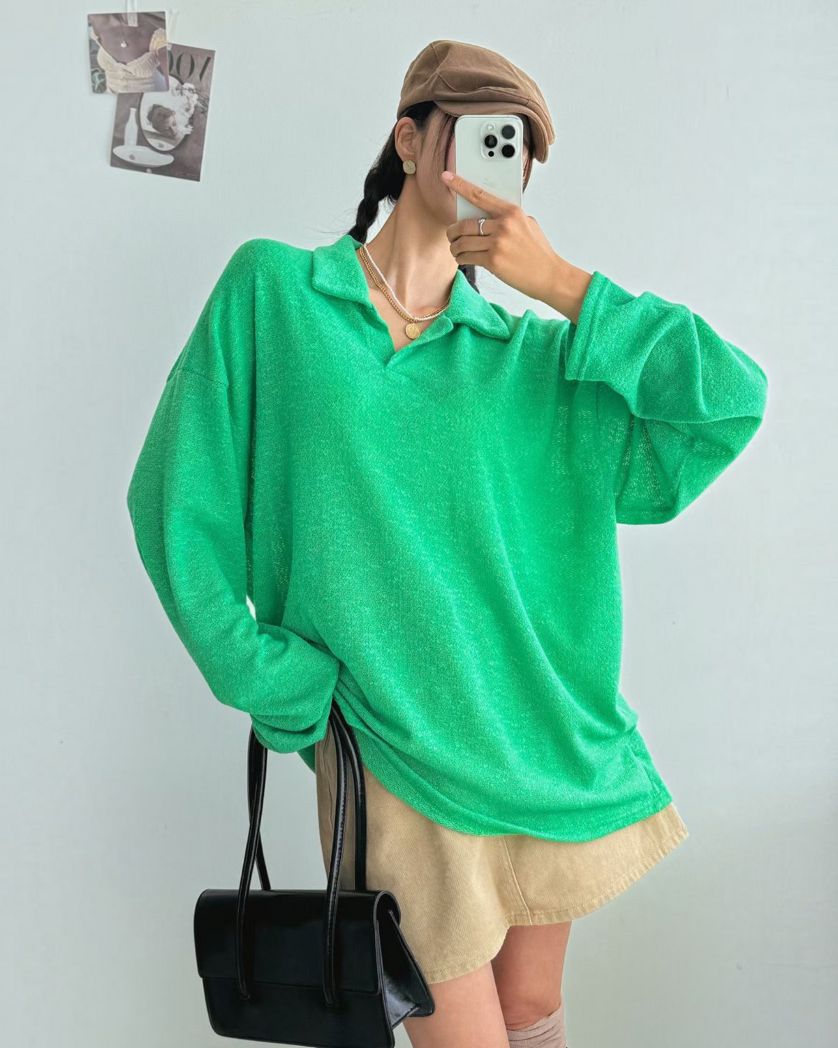 反領長Tee