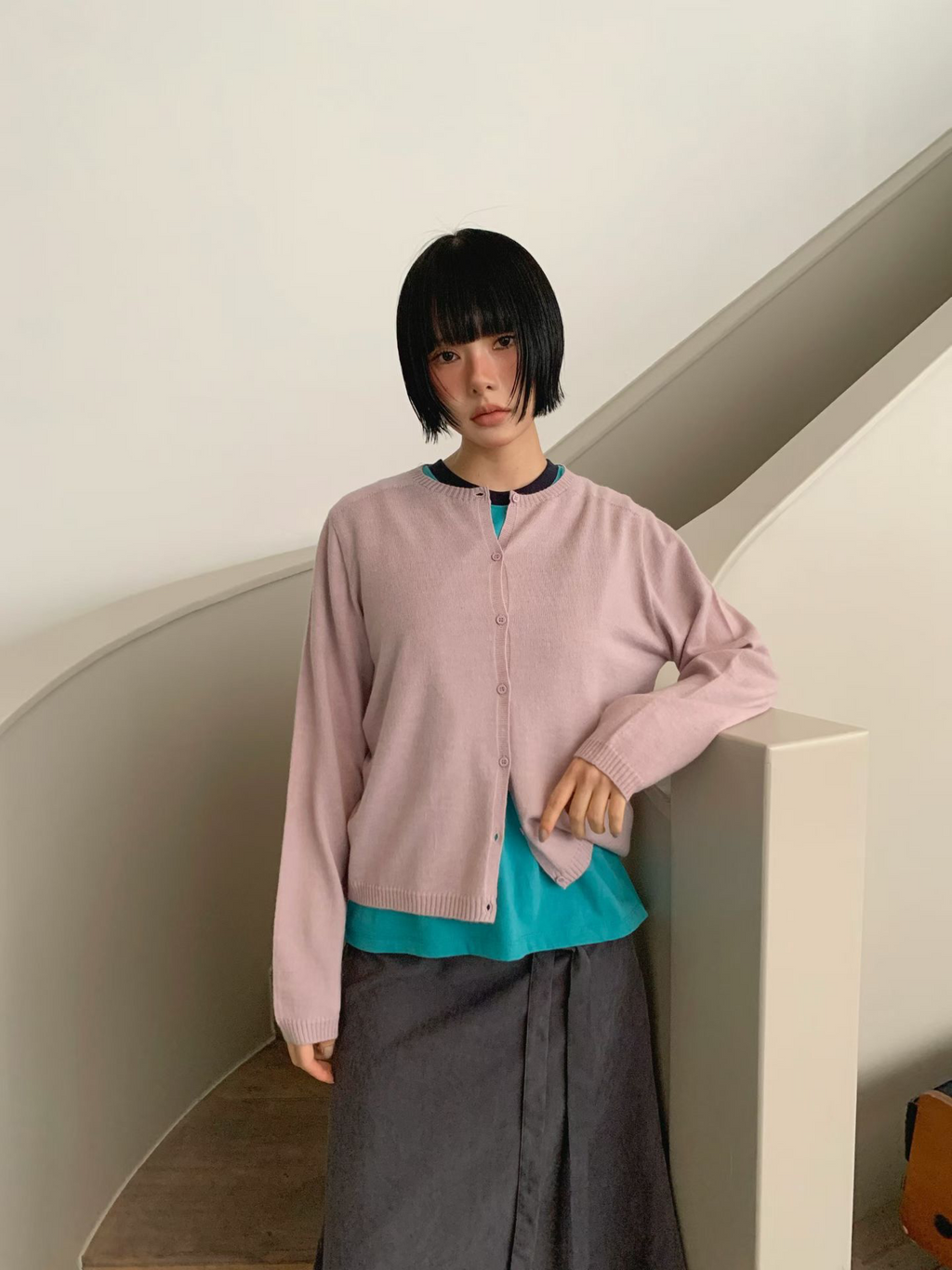 圓領Cardigan