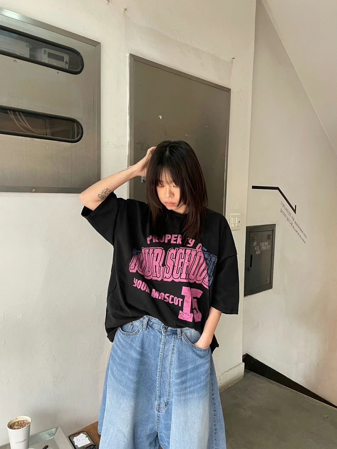 Patchwork English text length Tee