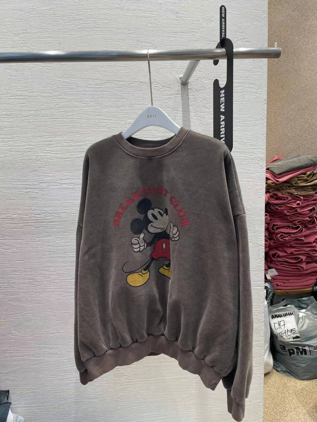 Mickey抓毛洗水衛衣