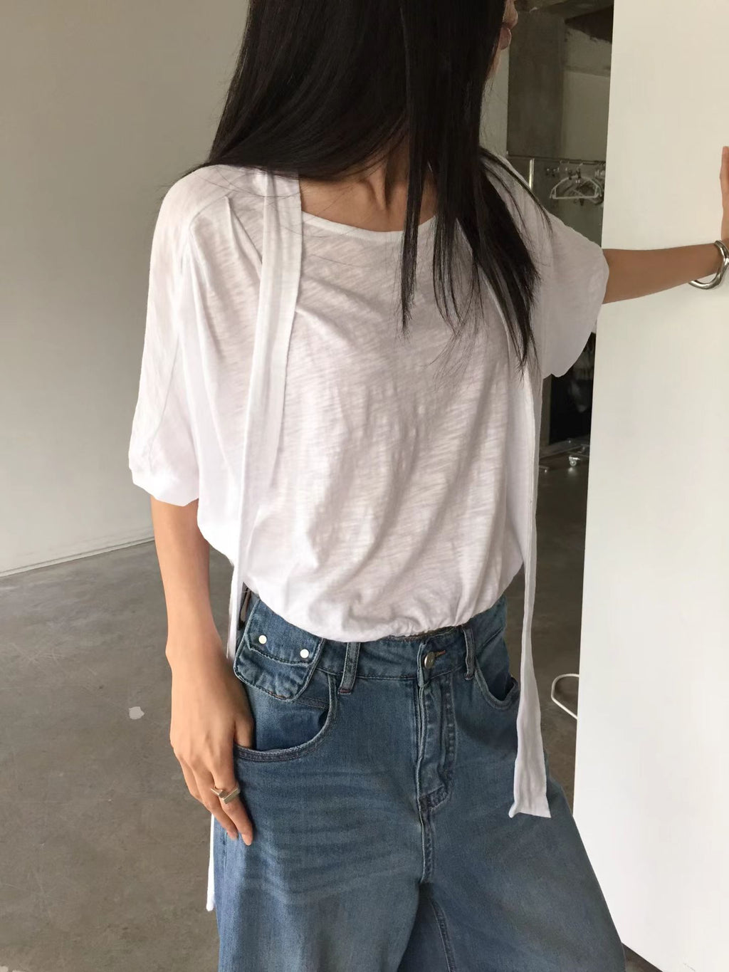 純棉連帶Tee (set裝可另購純棉長裙)