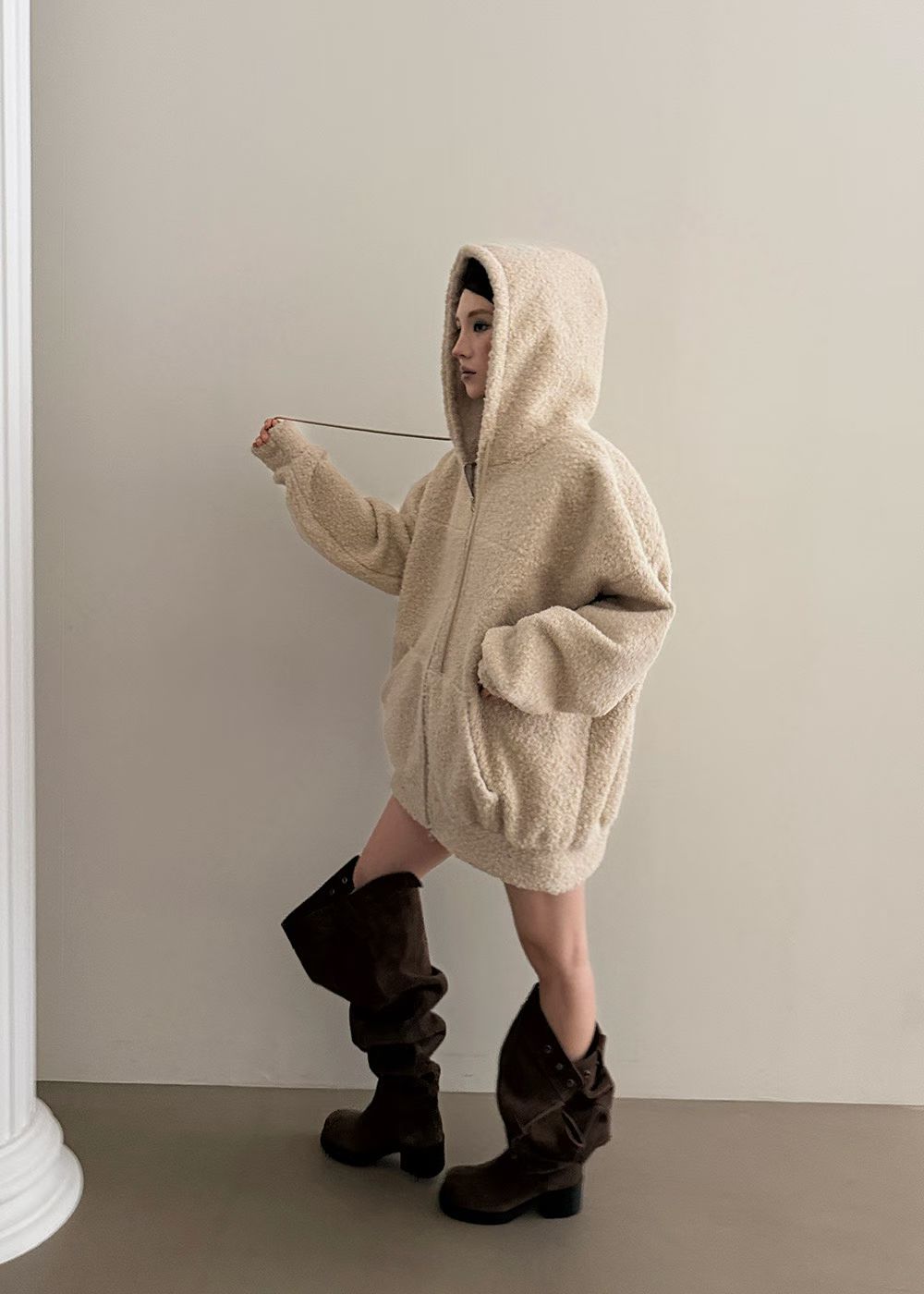 毛毛外套(set裝可另購毛毛短褲)