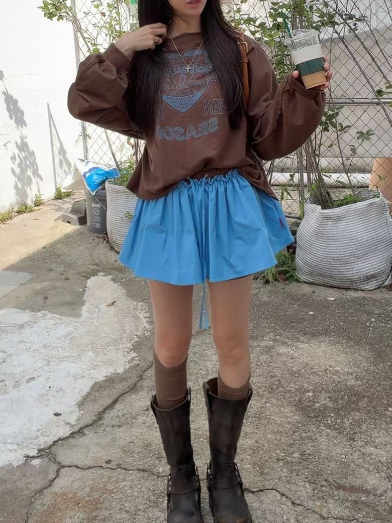 雙色拚接短褲