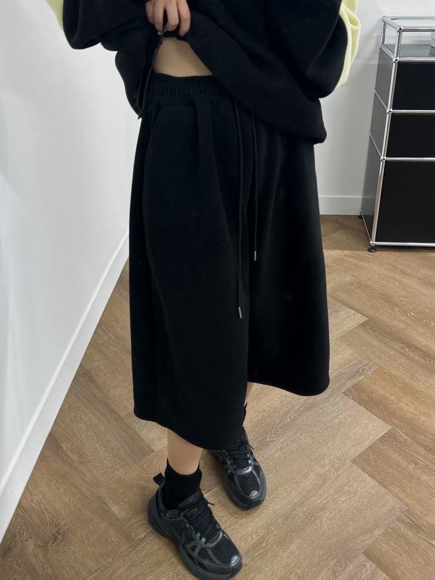 絲絨短褲(set裝可另購拼色拉鏈絨Tee）