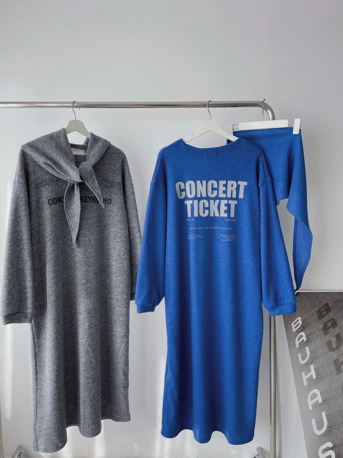 “CONCERT TICKET”連巾連身裙