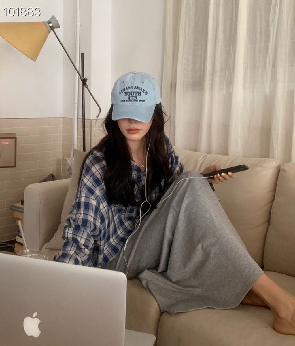 洗水牛仔cap