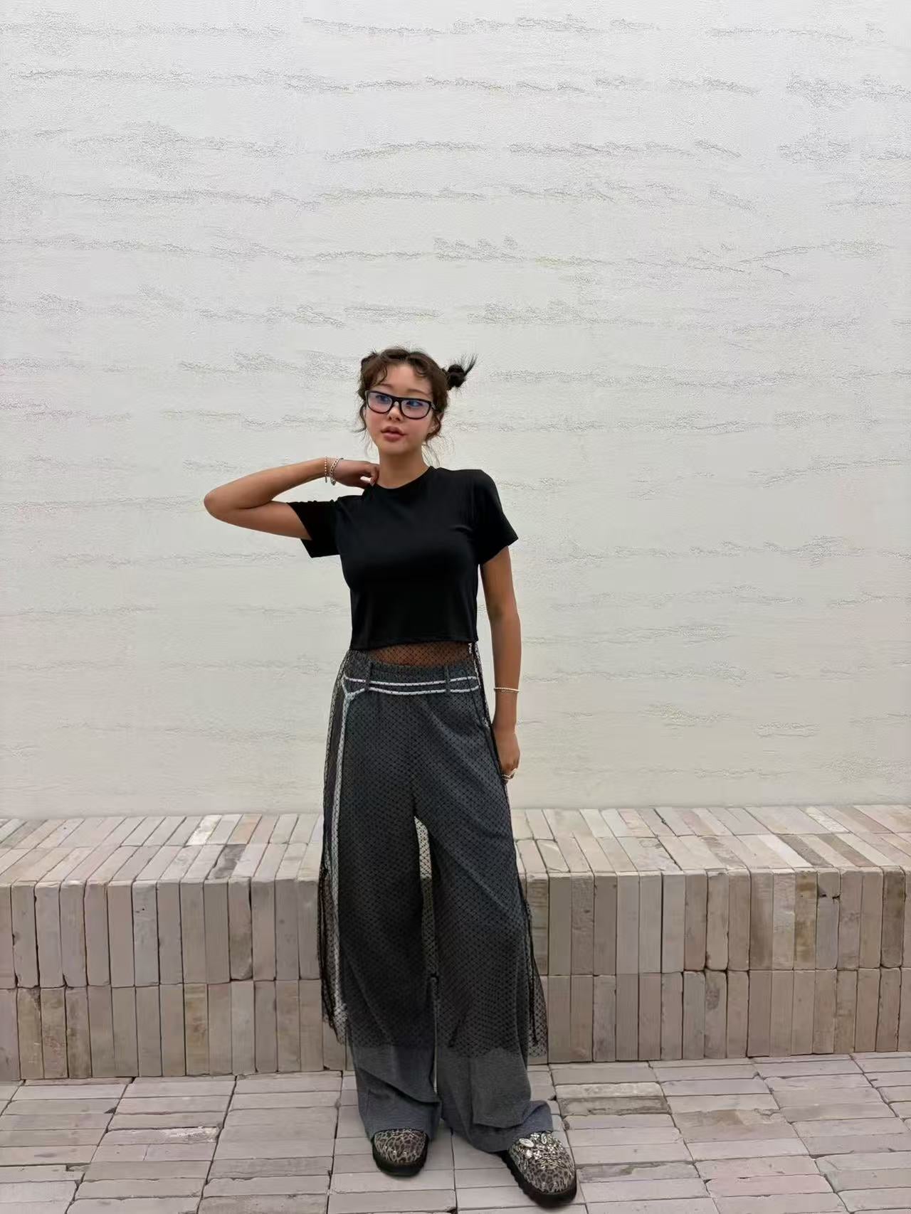 Tee + Lace 連身裙