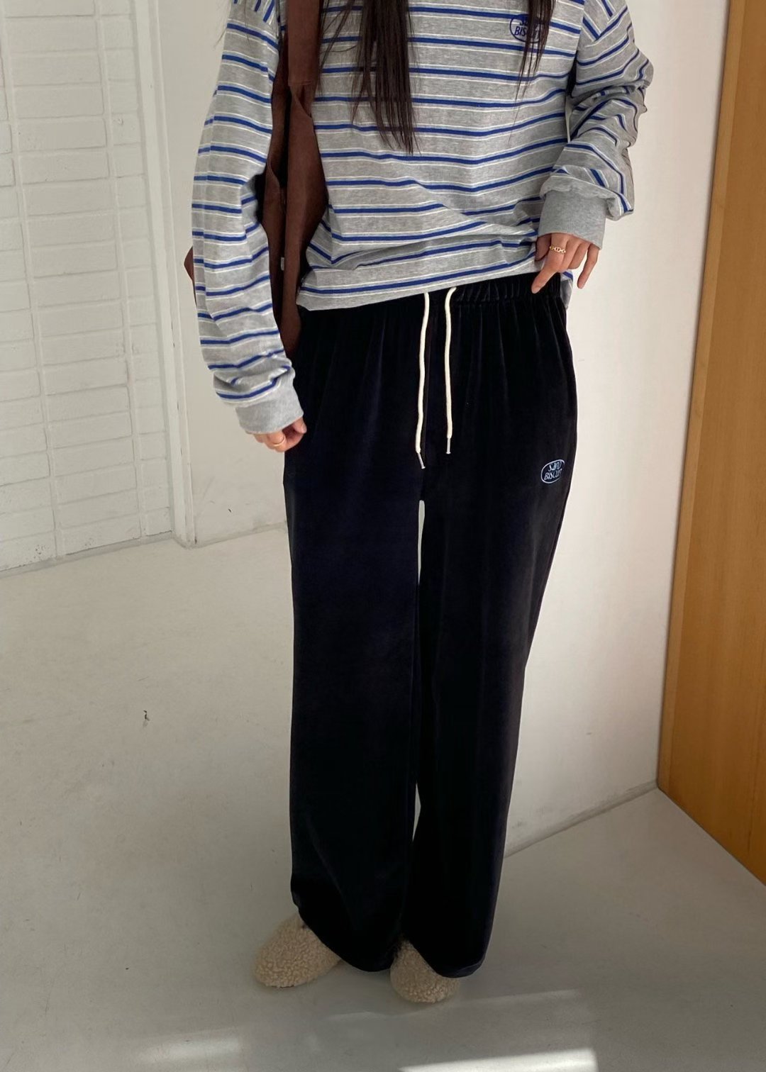 絲絨長褲 (set裝可另購𢇁絨束袖Tee)