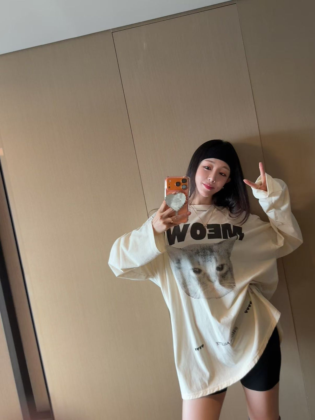 “MEOW”貓貓長Tee