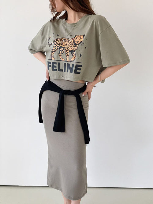 FELINE豹短Tee