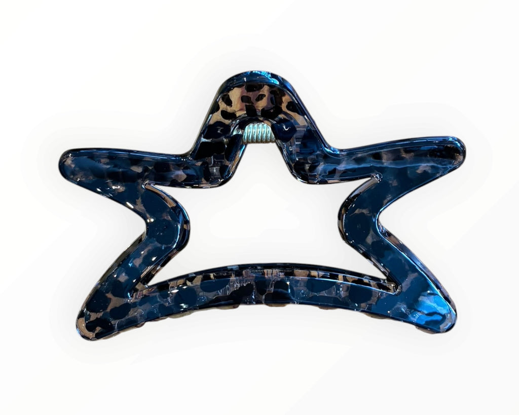 波點/豹紋 星型鯊魚夾