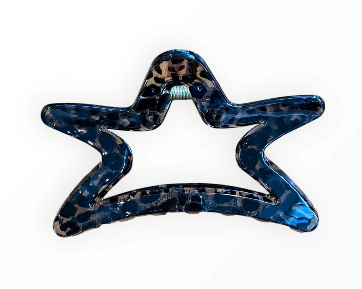 波點/豹紋 星型鯊魚夾