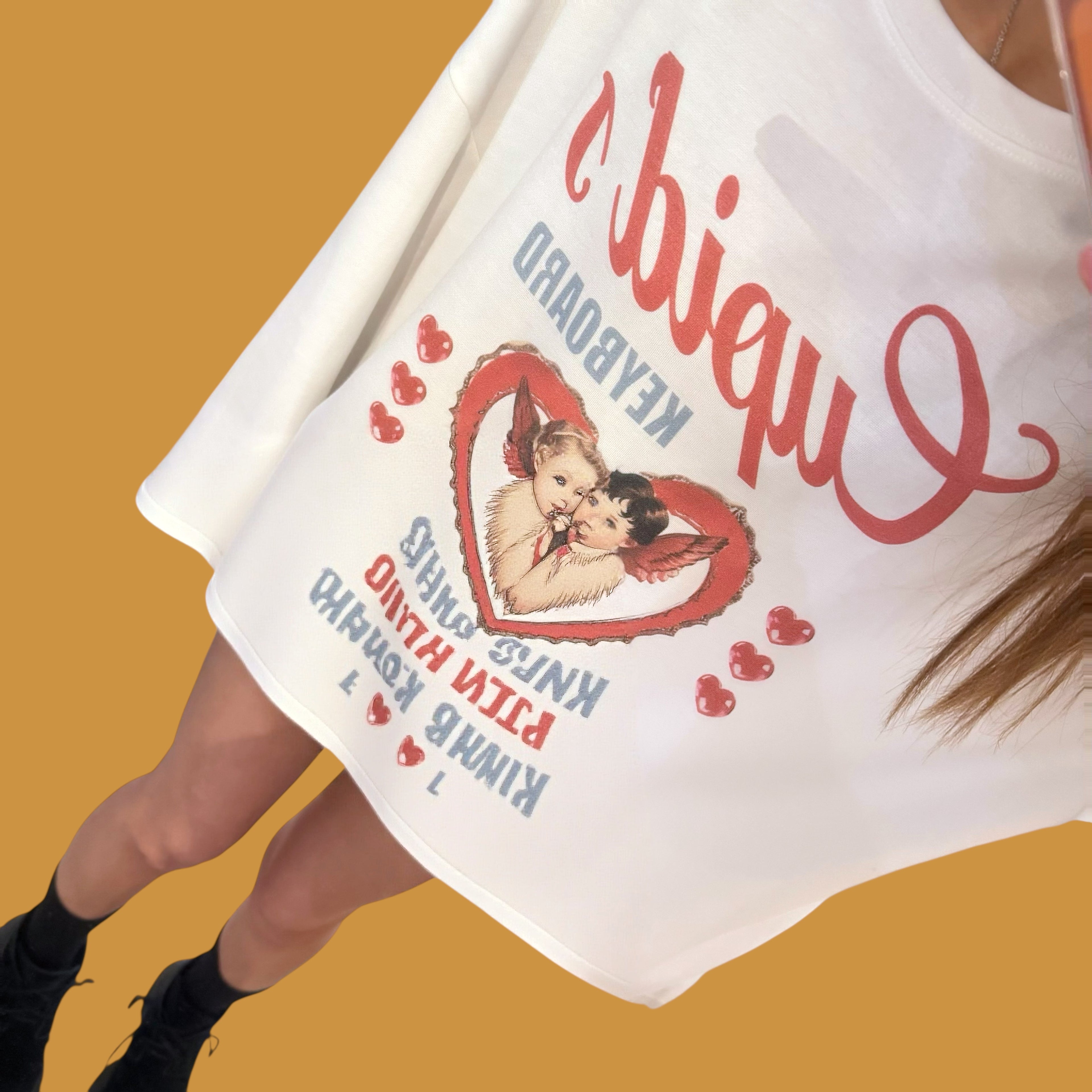 天使側開叉衛衣