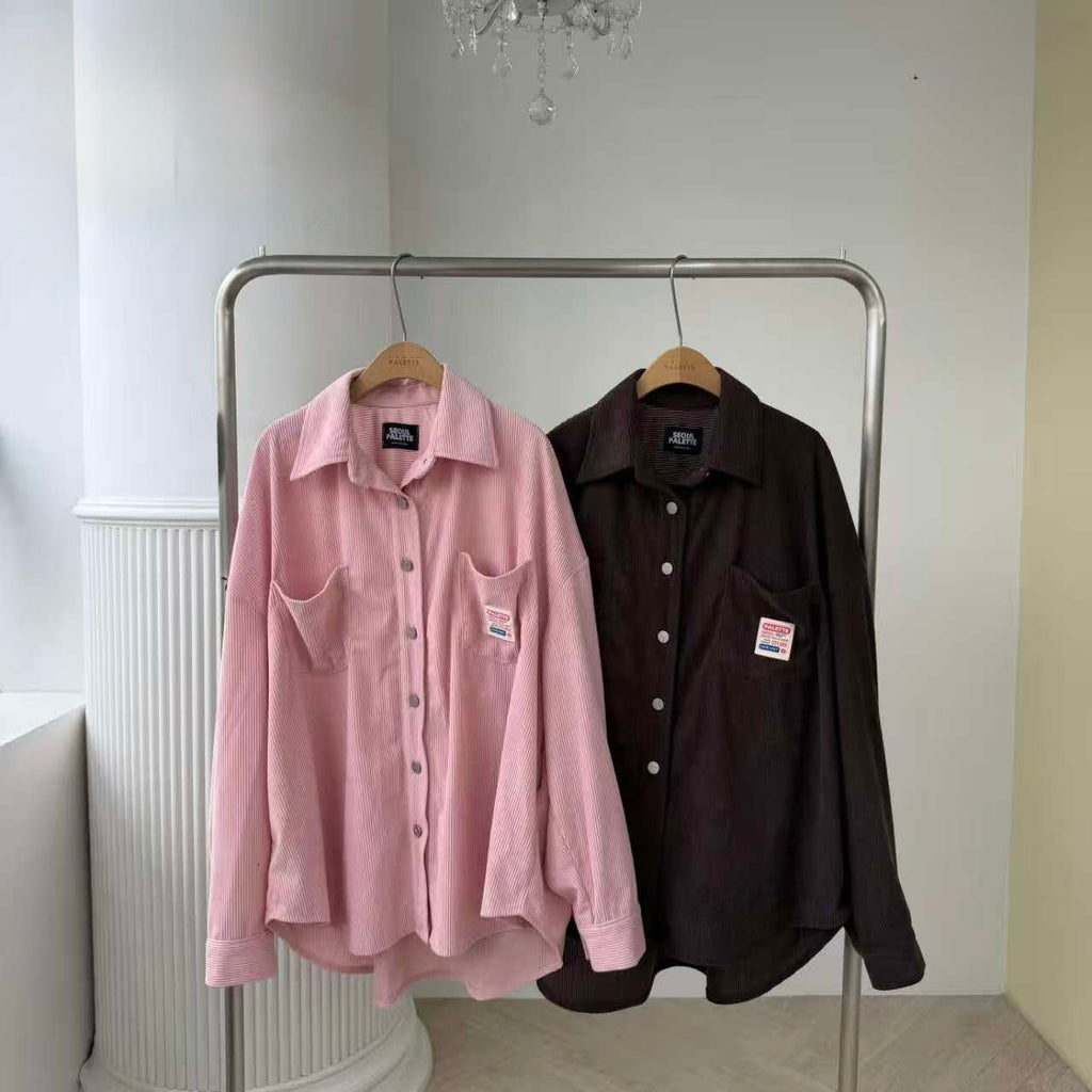 兩袋燈芯絨恤衫(set裝可另購燈芯絨短裙褲)