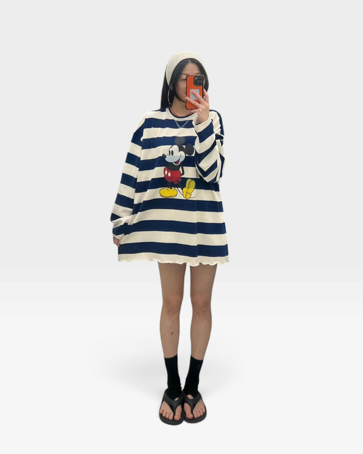 Mickey橫間長Tee