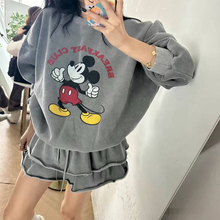 Mickey抓毛洗水衛衣