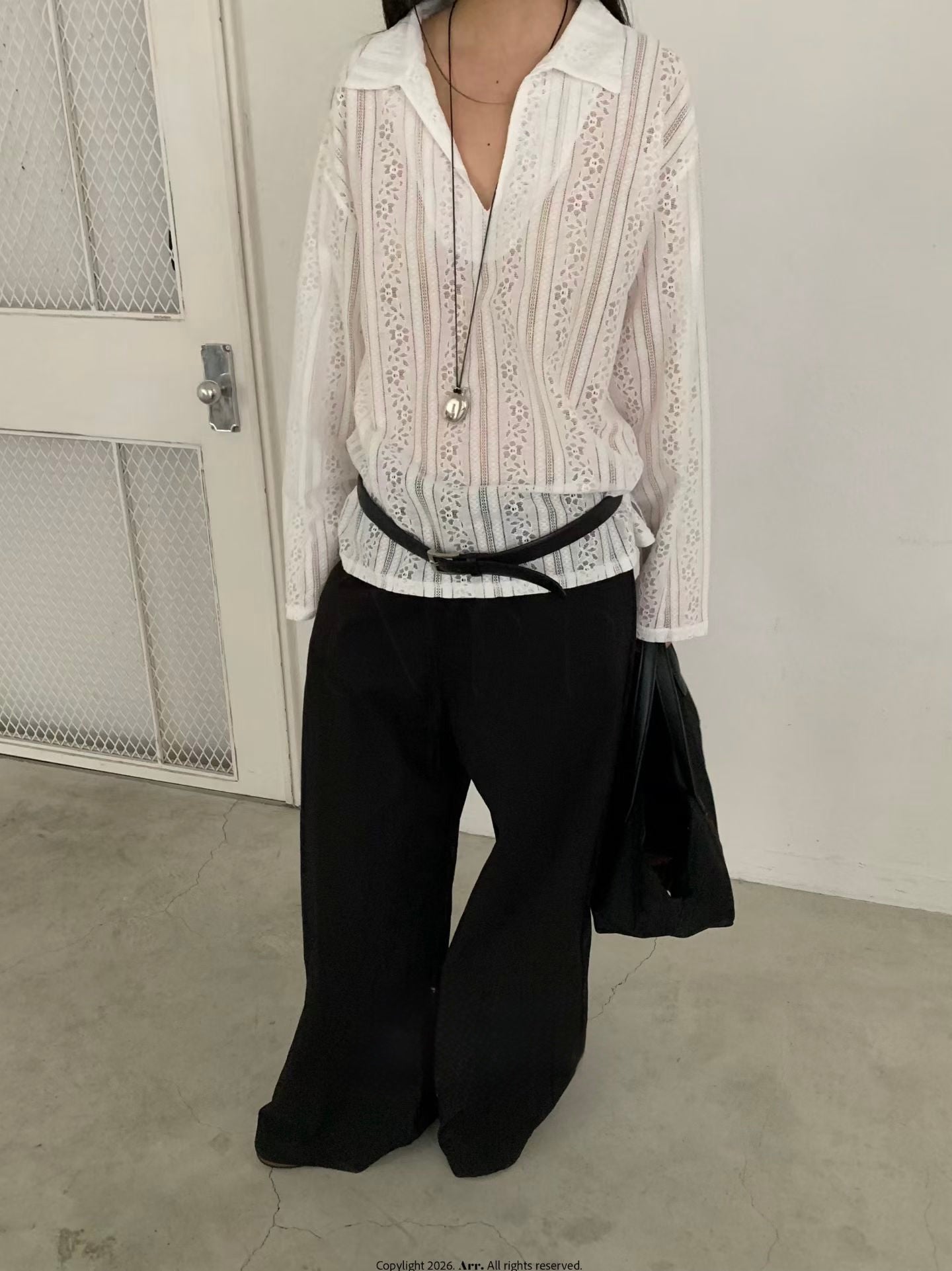 Lace V領Tee