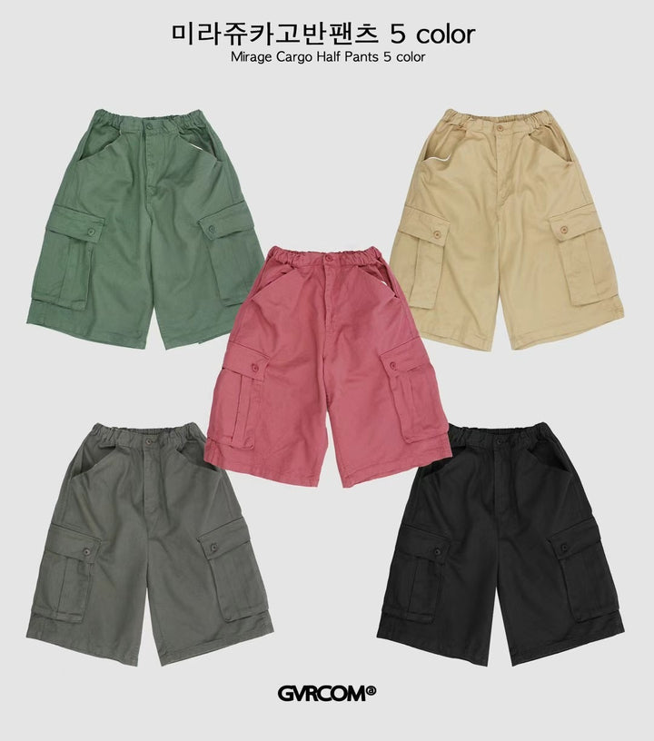 Two-pocket pullover shorts