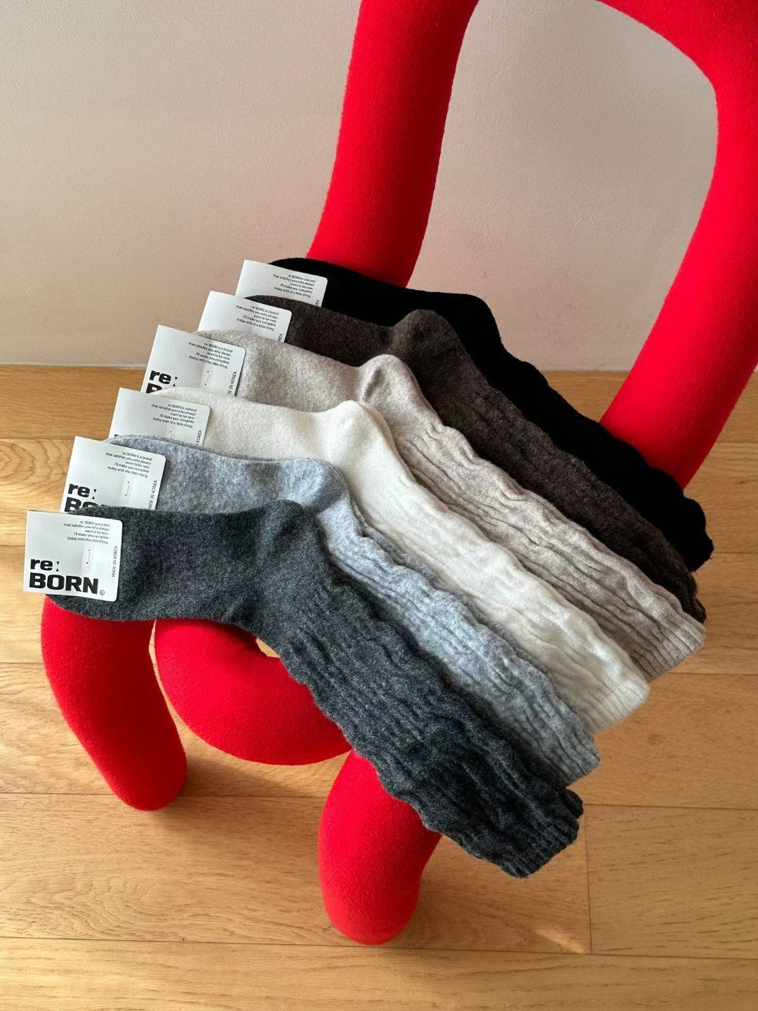 羊毛羊絨泡泡長襪($150/ 2對)