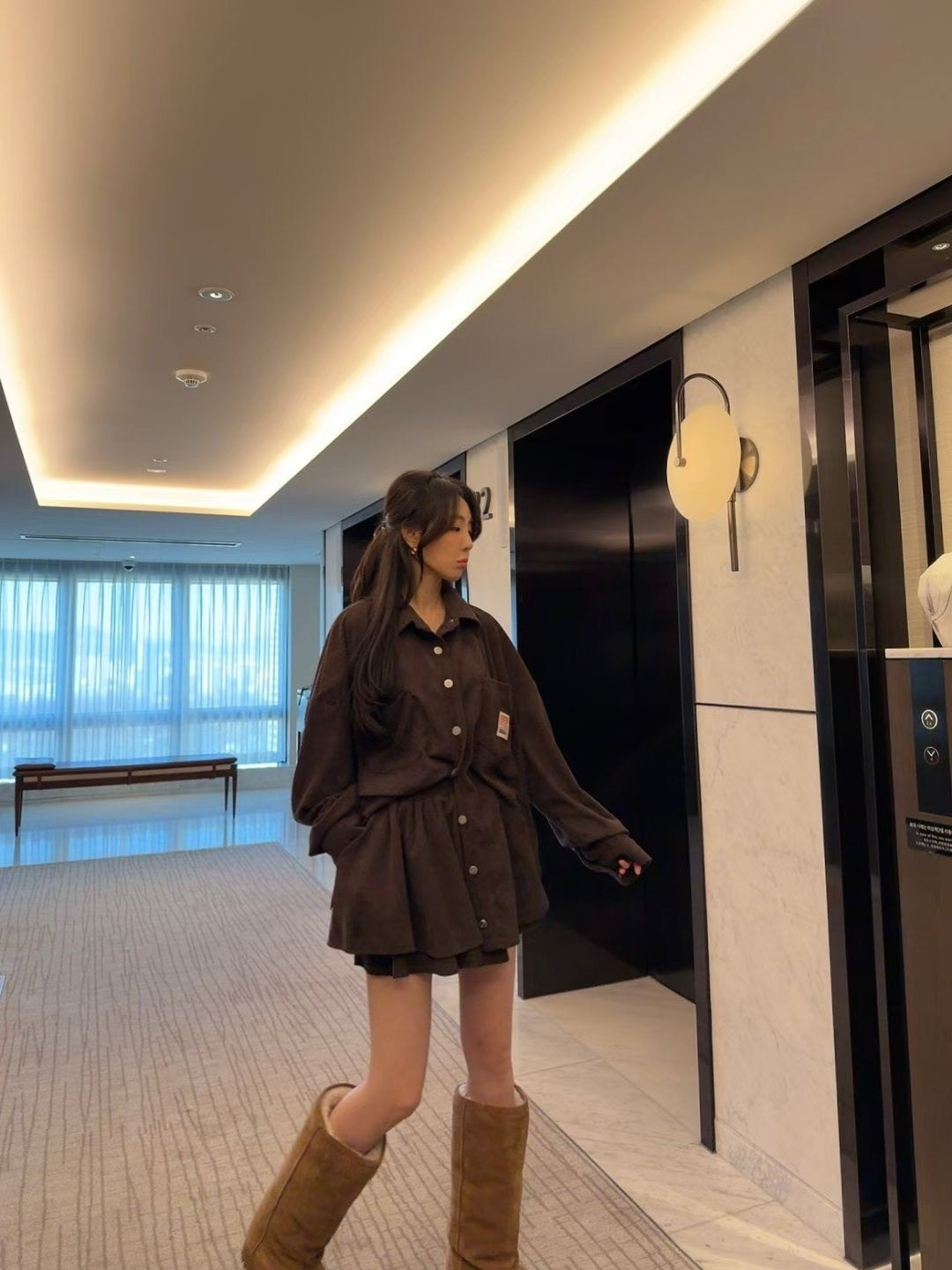 兩袋燈芯絨恤衫(set裝可另購燈芯絨短裙褲)