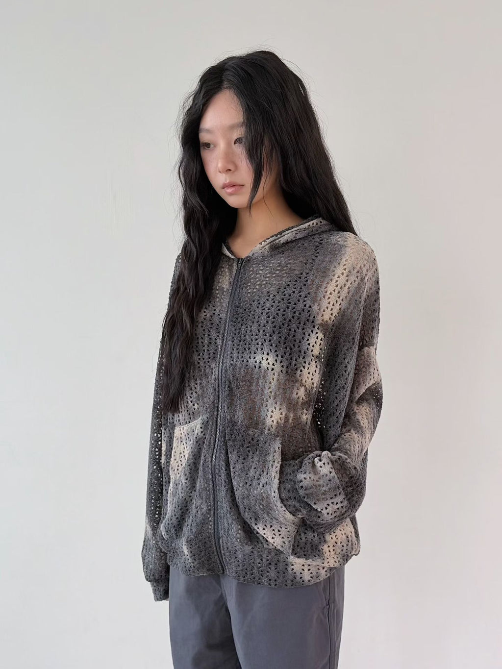 Lace有帽外套
