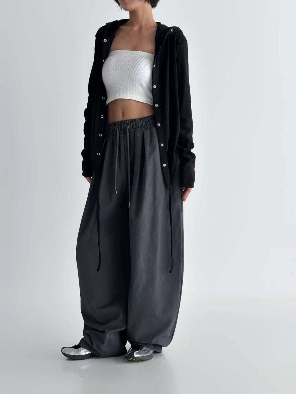 洗水橡筋頭布褲