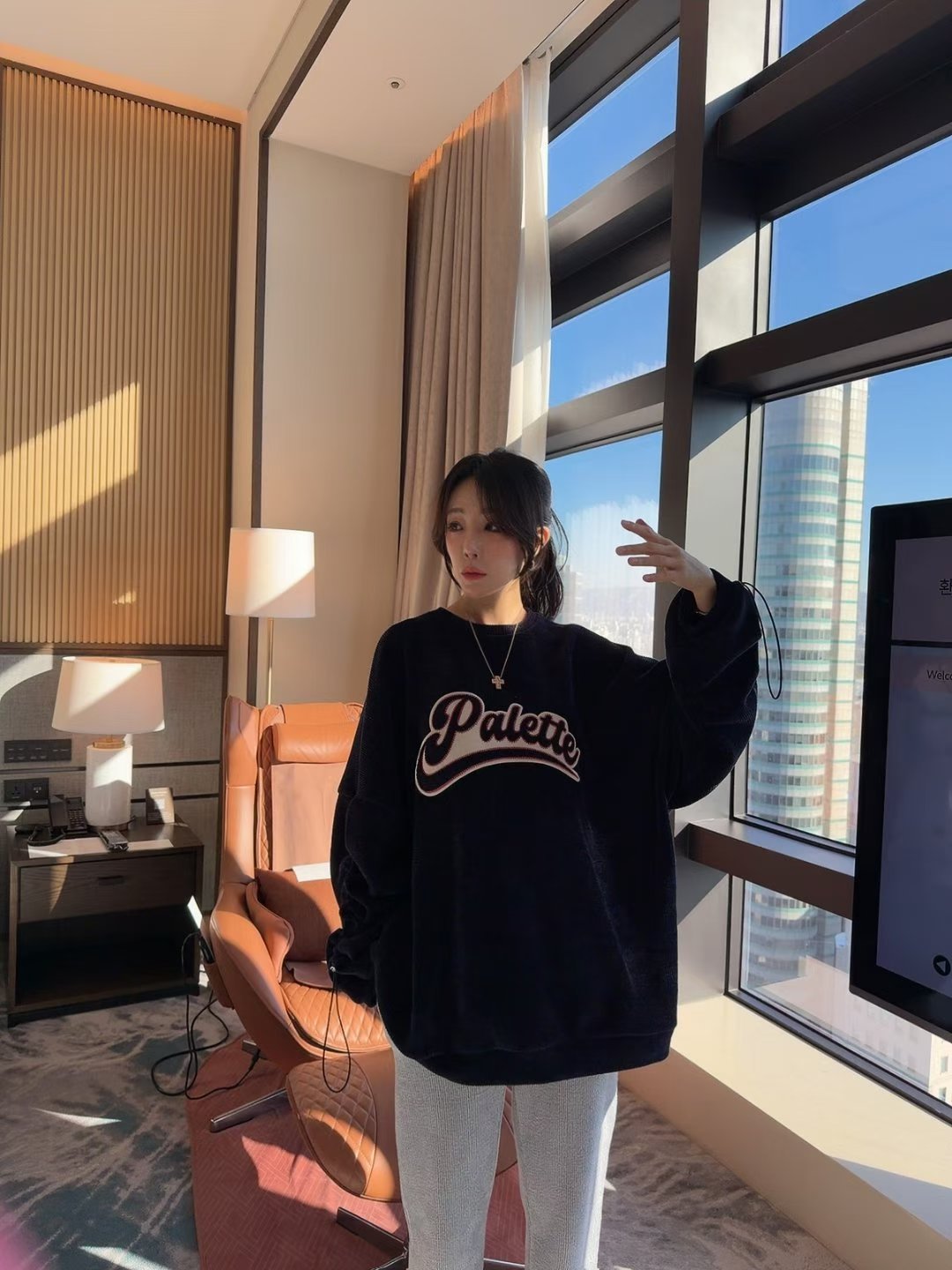 “Palette”索袖長絨Tee