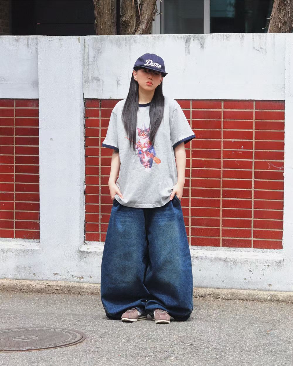 貓貓拚色Tee