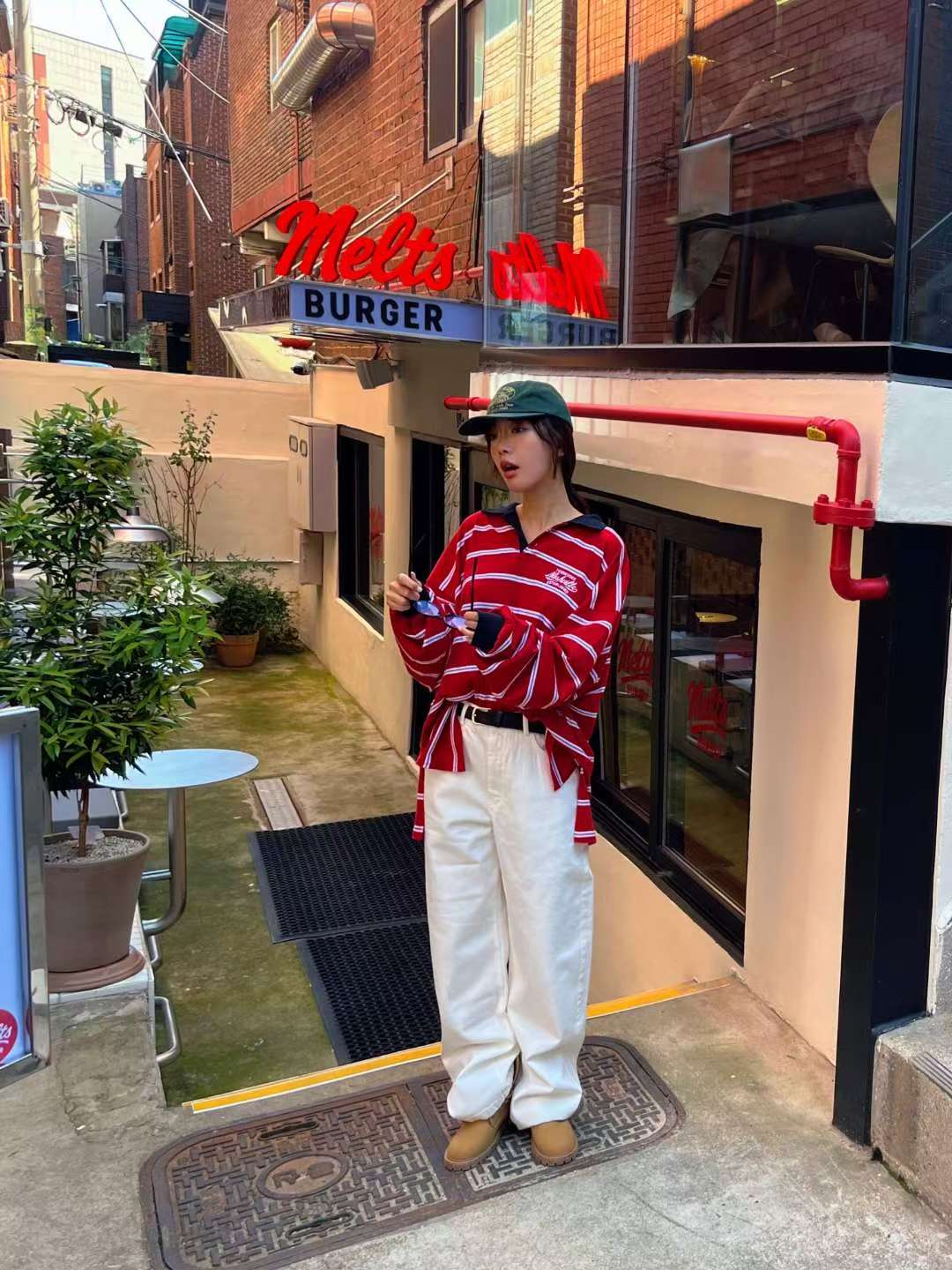 橫間Polo長Tee