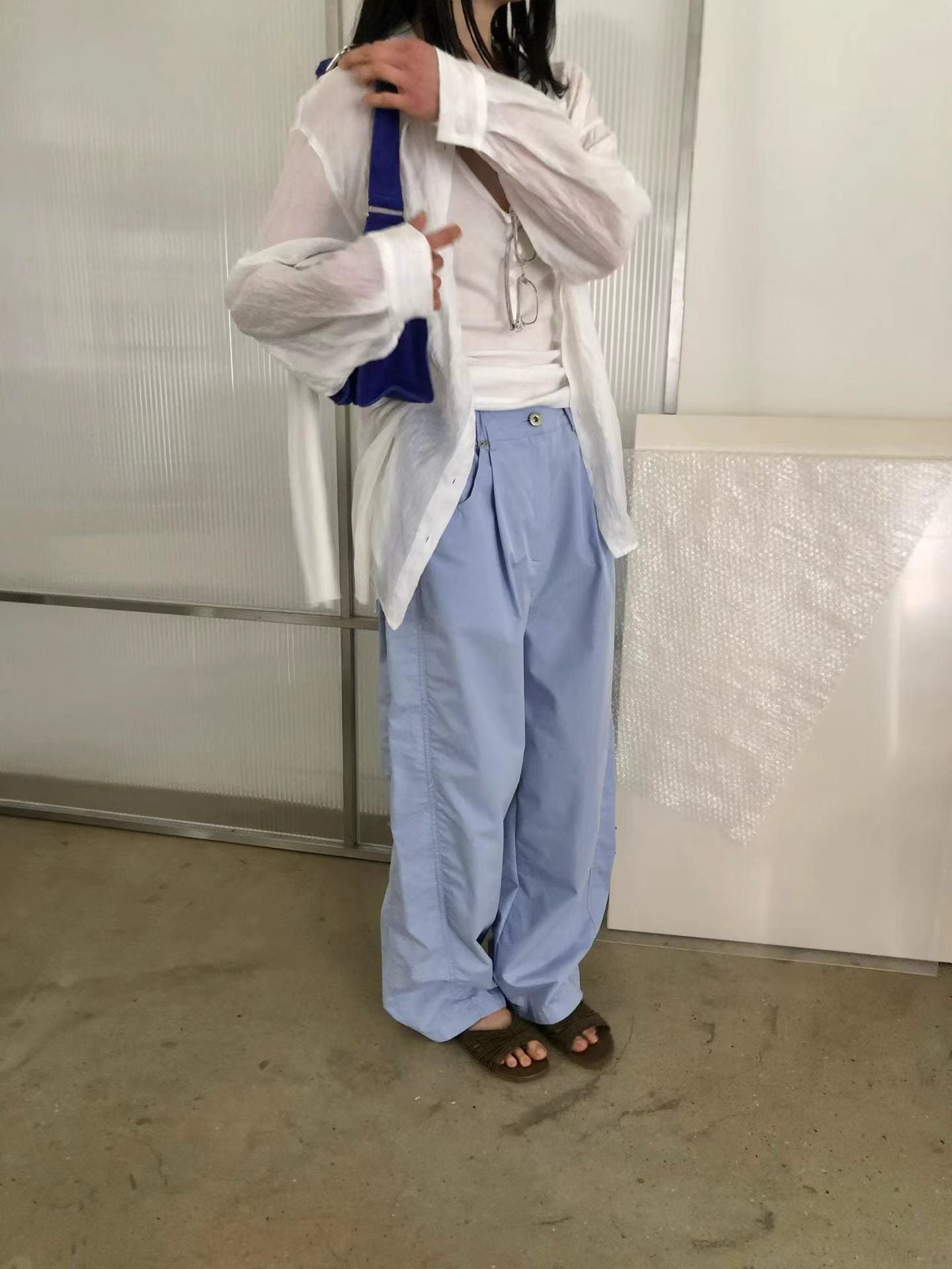 兩側束腰褲