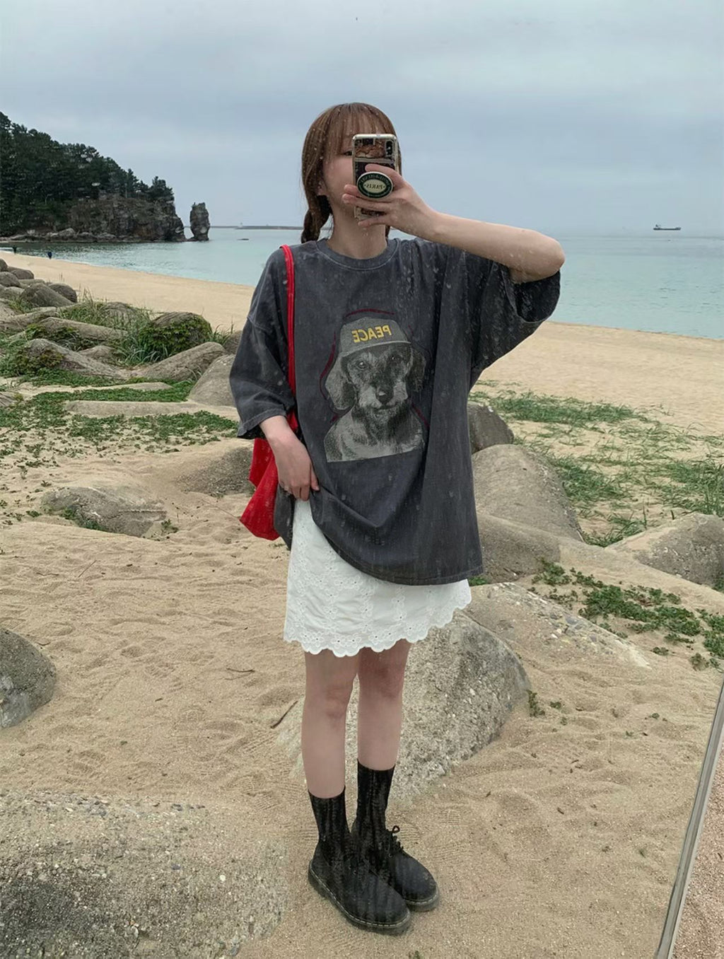 PEACE狗狗長Tee