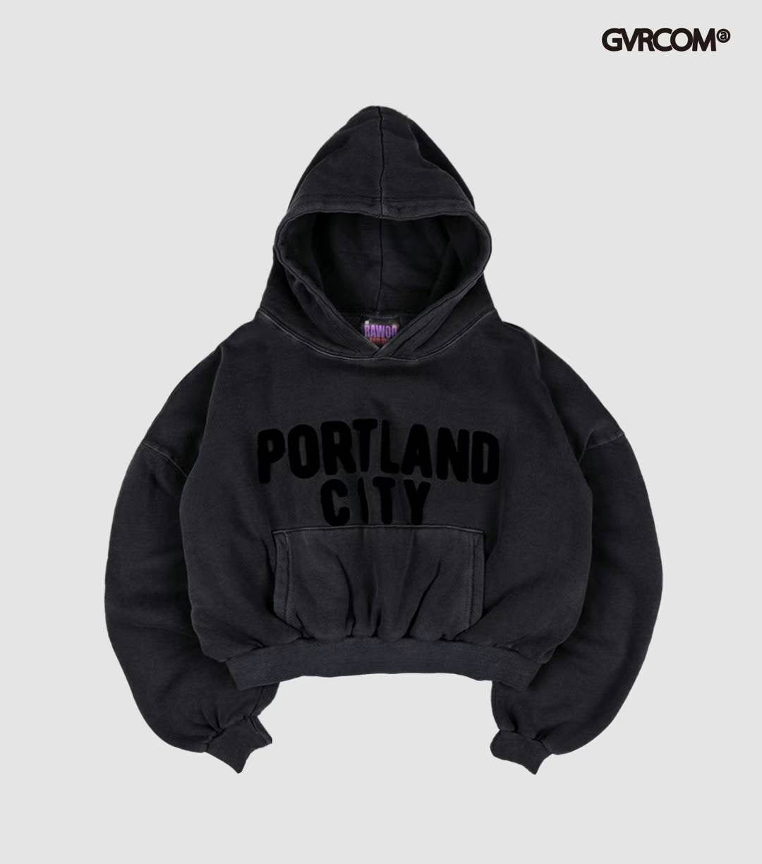 有帽 "Portland"短衛衣