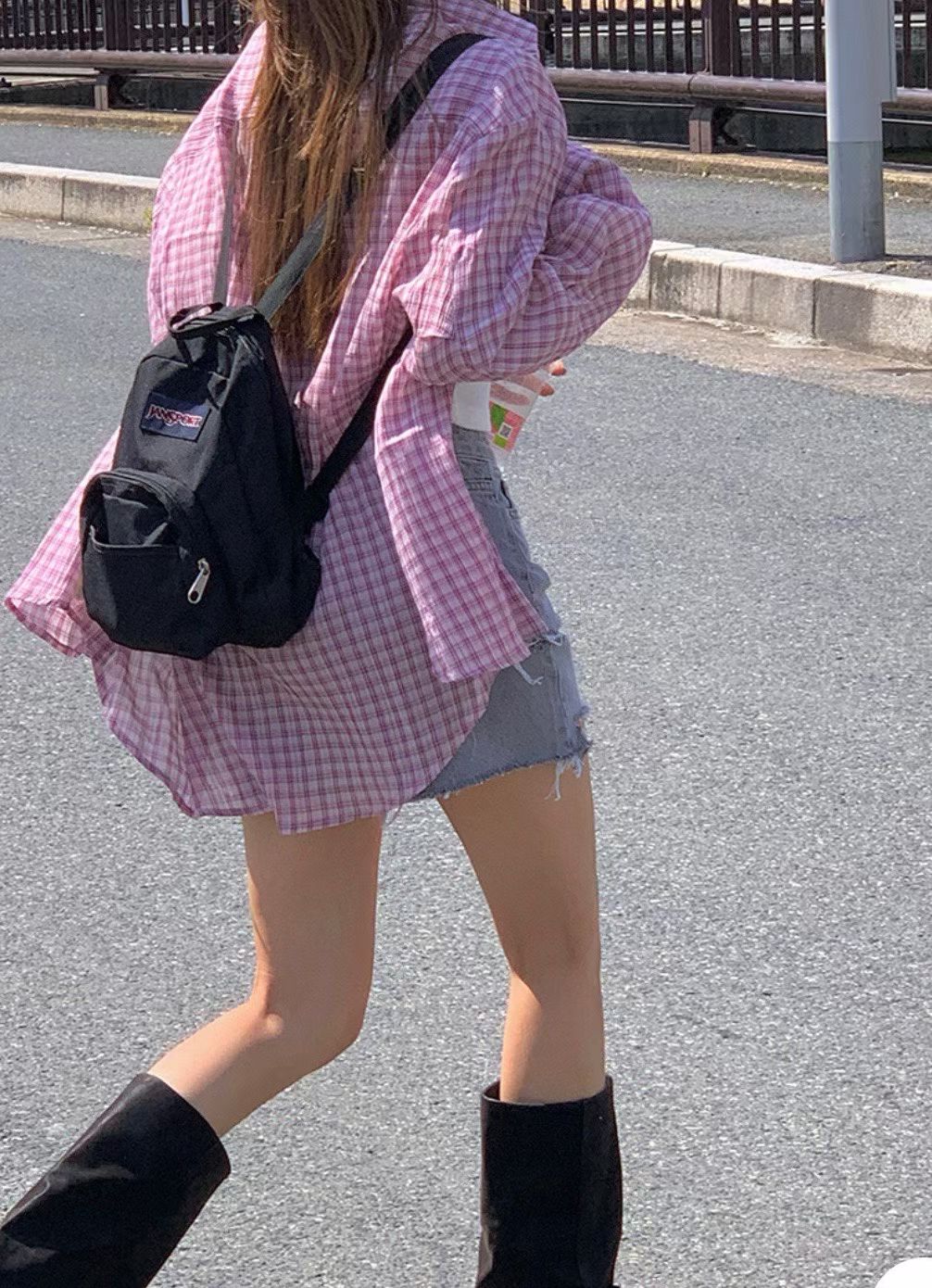 細格仔長裇衫