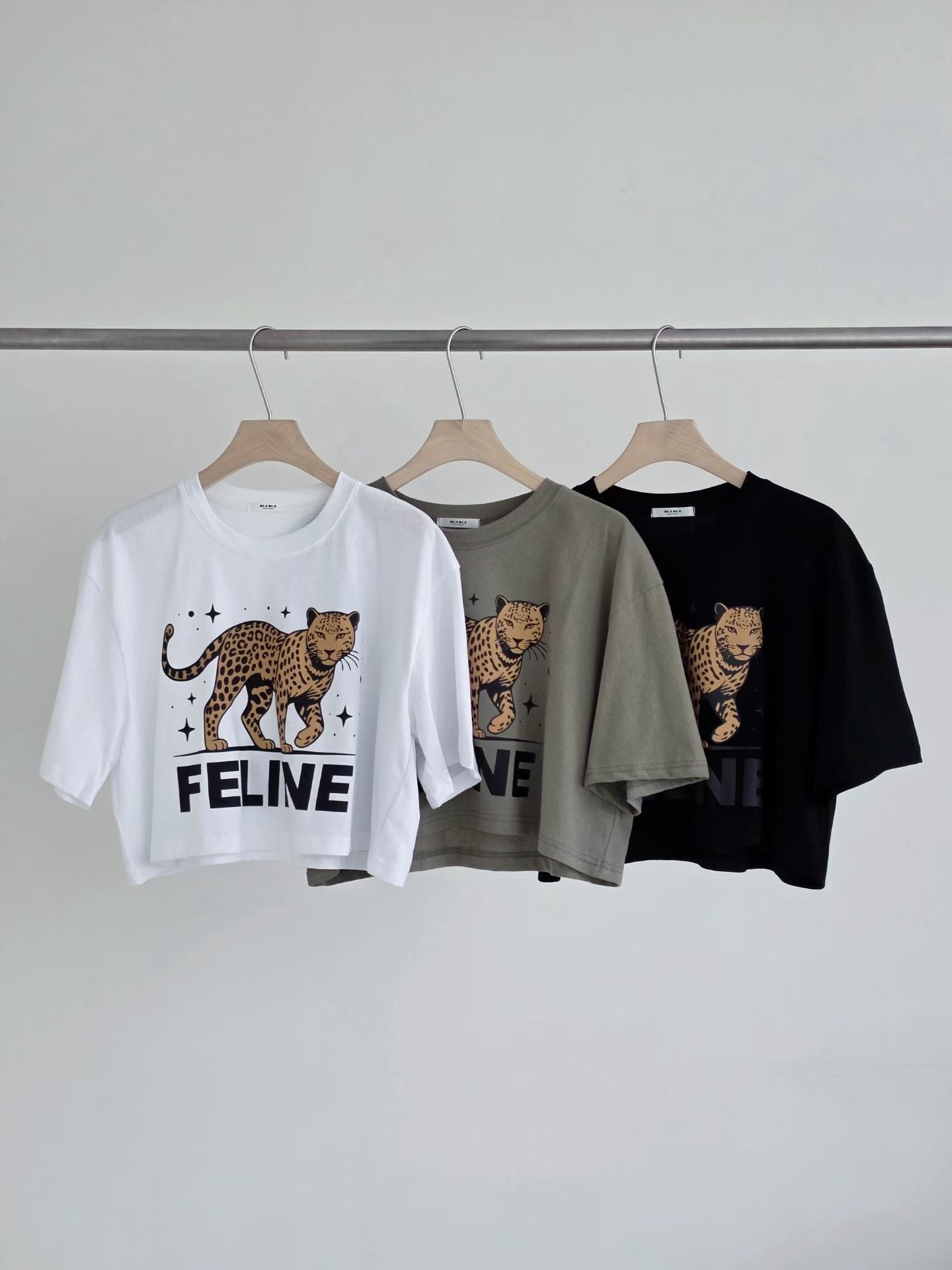 FELINE豹短Tee