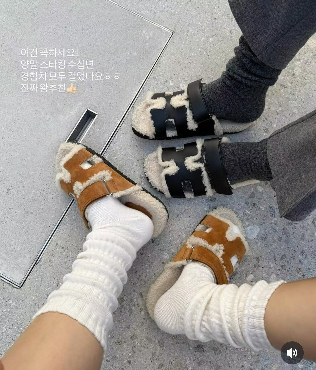 羊毛羊絨泡泡長襪($150/ 2對)