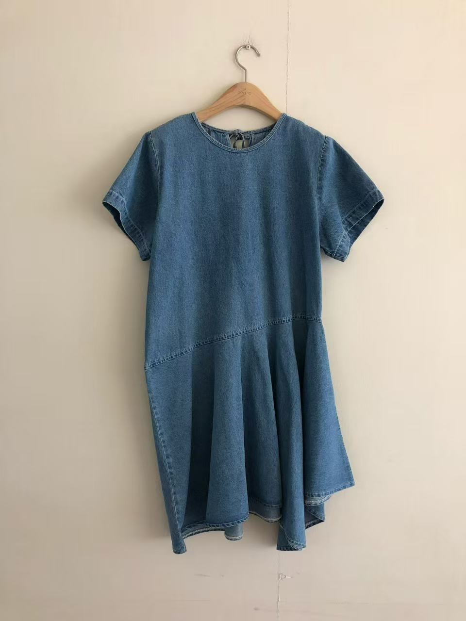 不規則腳牛仔連身裙