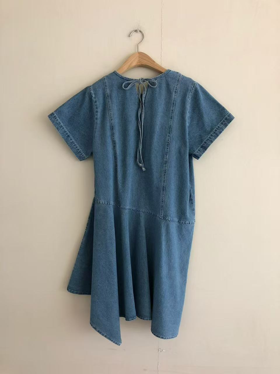 不規則腳牛仔連身裙