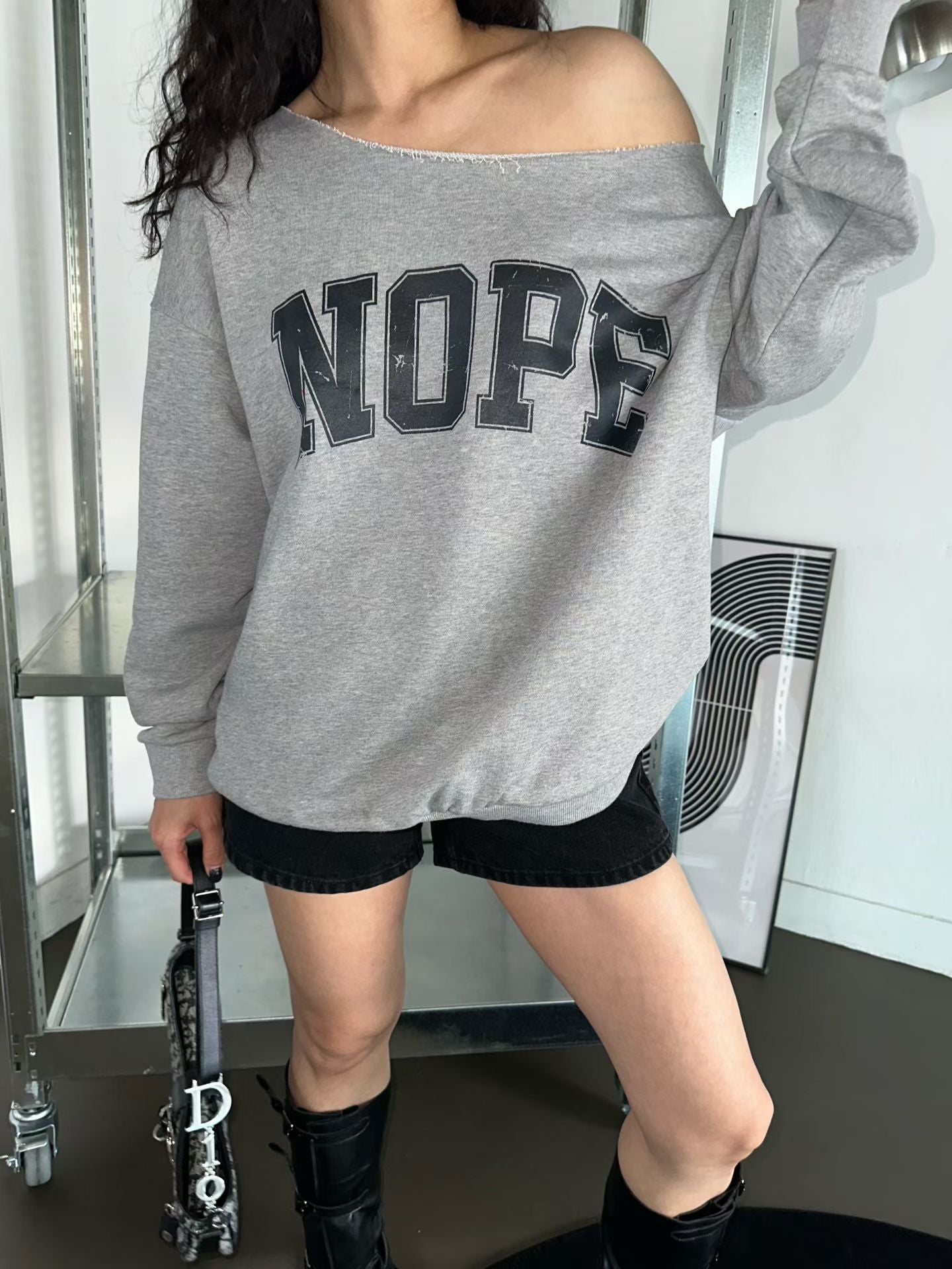 “NOPE”跌膊衛衣