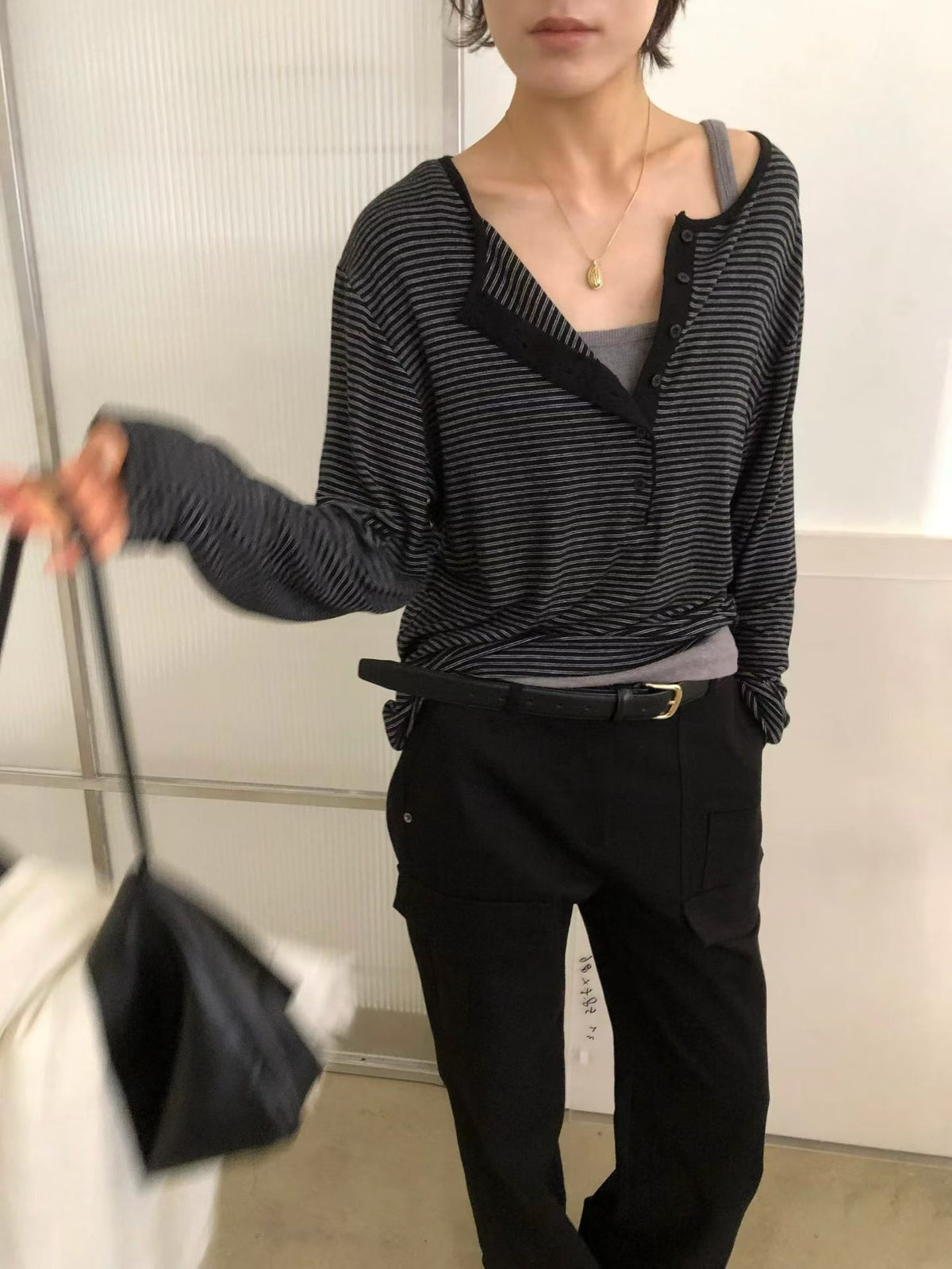 開鈕幼橫間Tee