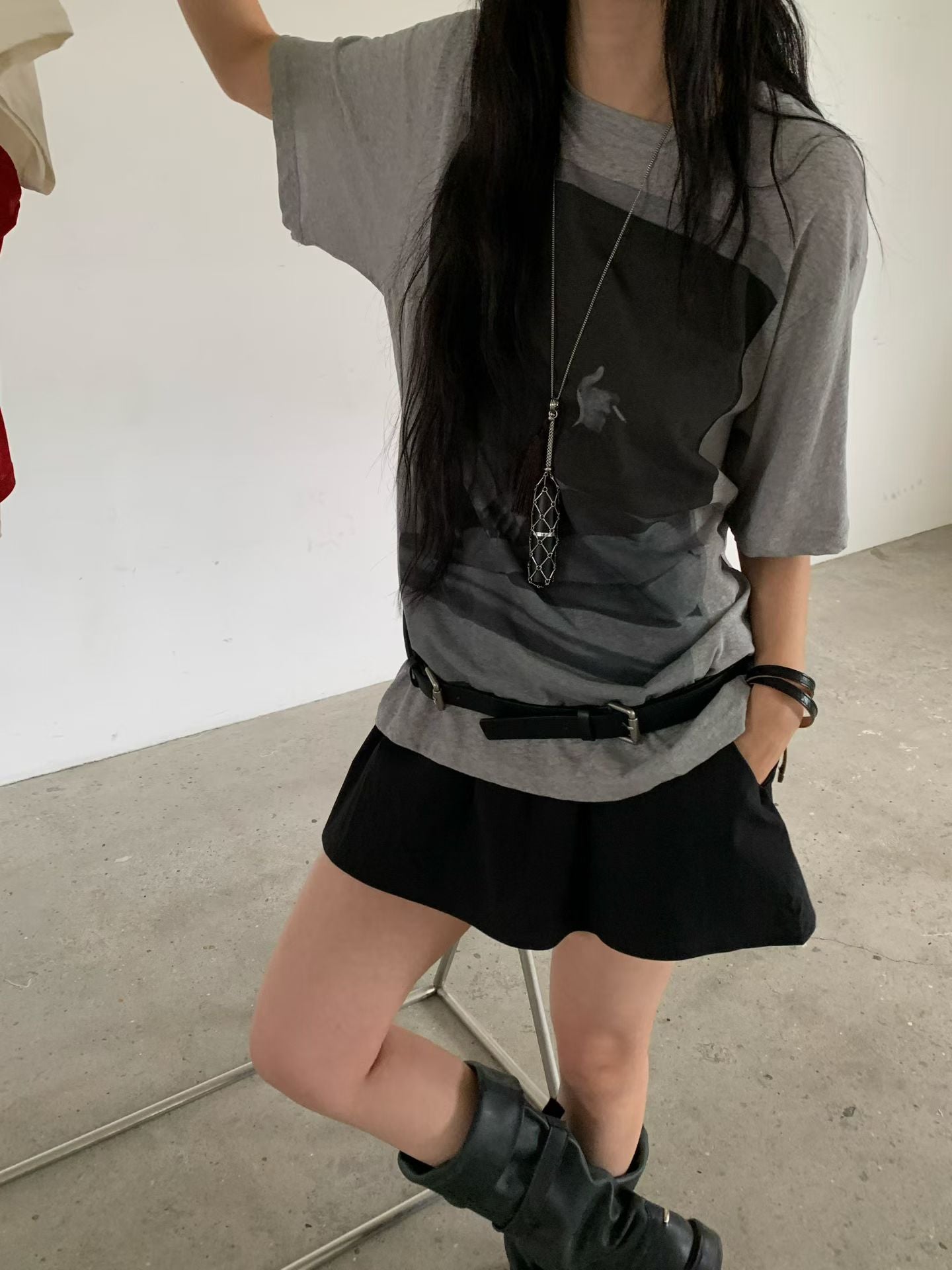 薄料純棉大Print Tee