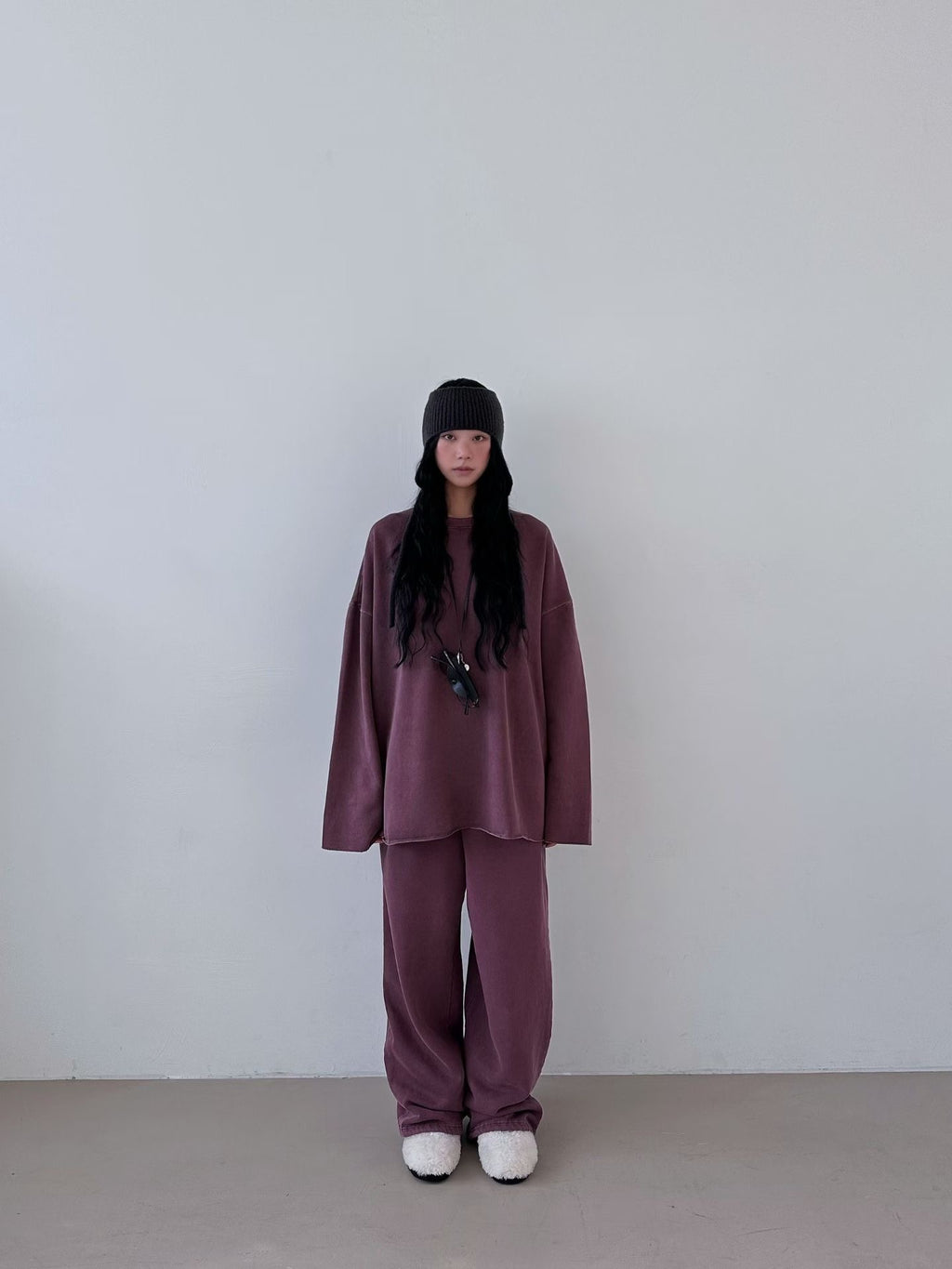 洗水淨色長衛衣