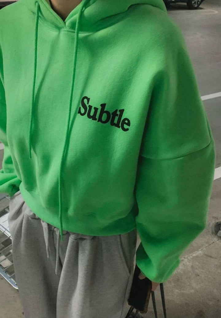 “Subtle”有帽衛衣