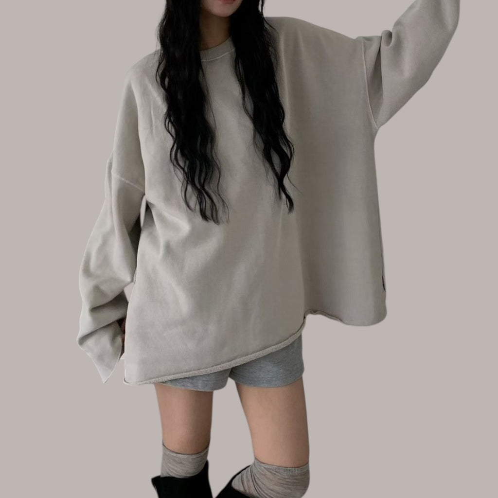 洗水淨色長衛衣