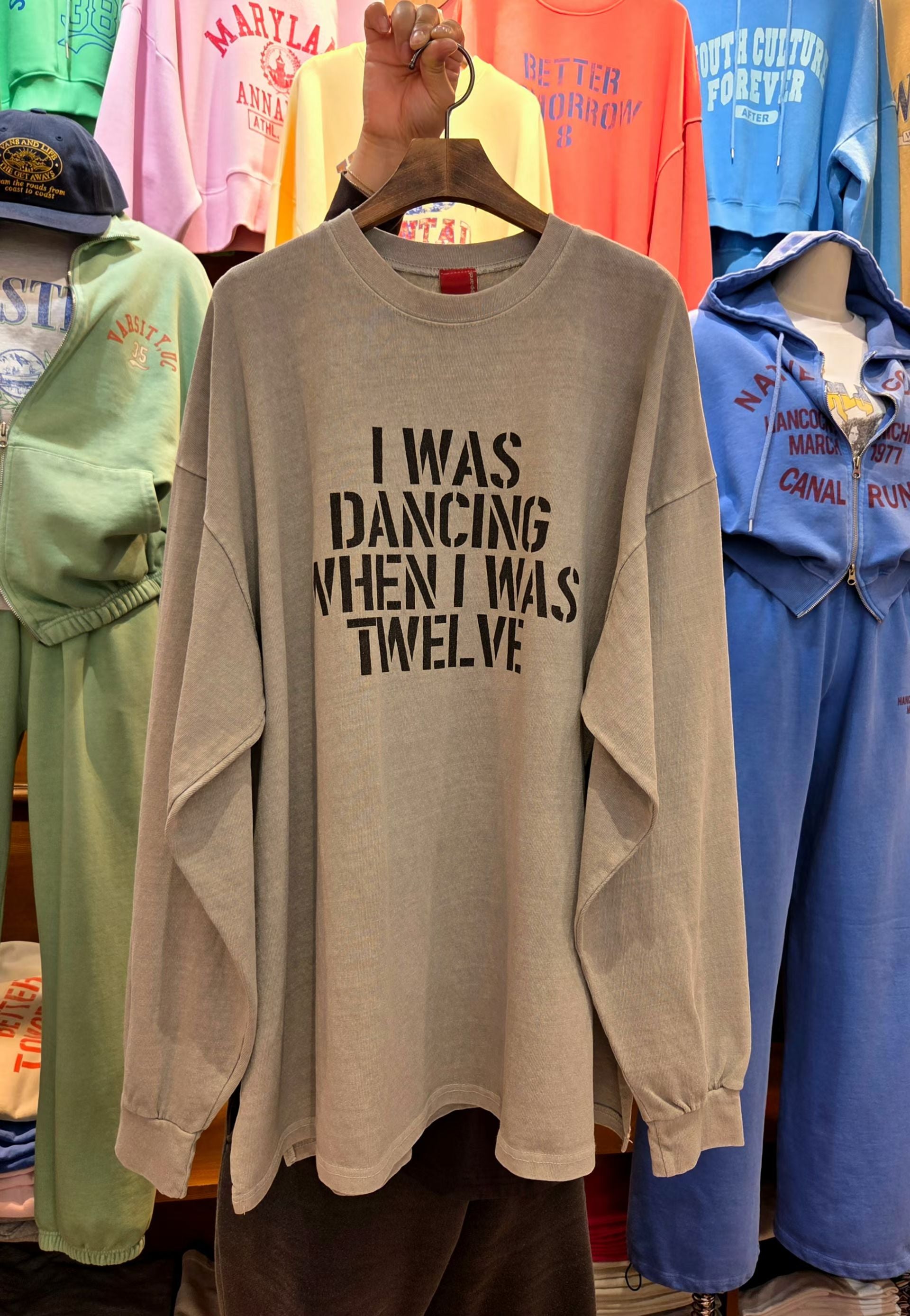 “I was Dancing”束袖洗水長Tee
