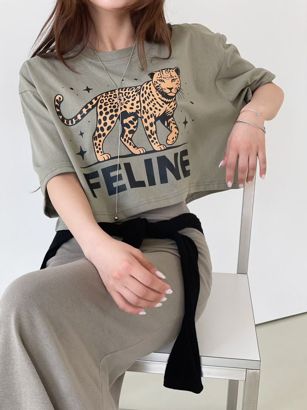 FELINE豹短Tee