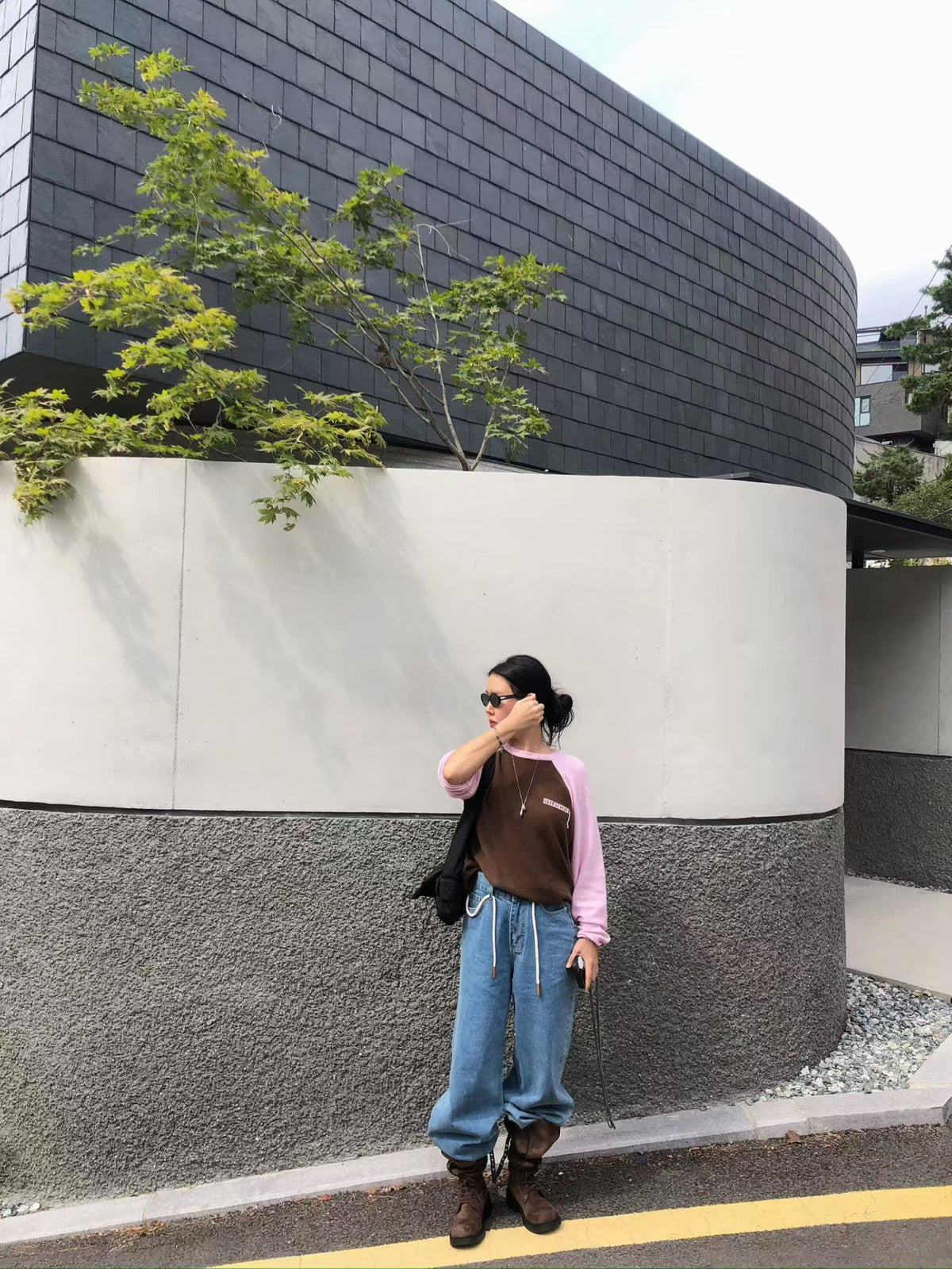 牛角膊線Tee