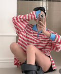 彩間Polo領長Tee