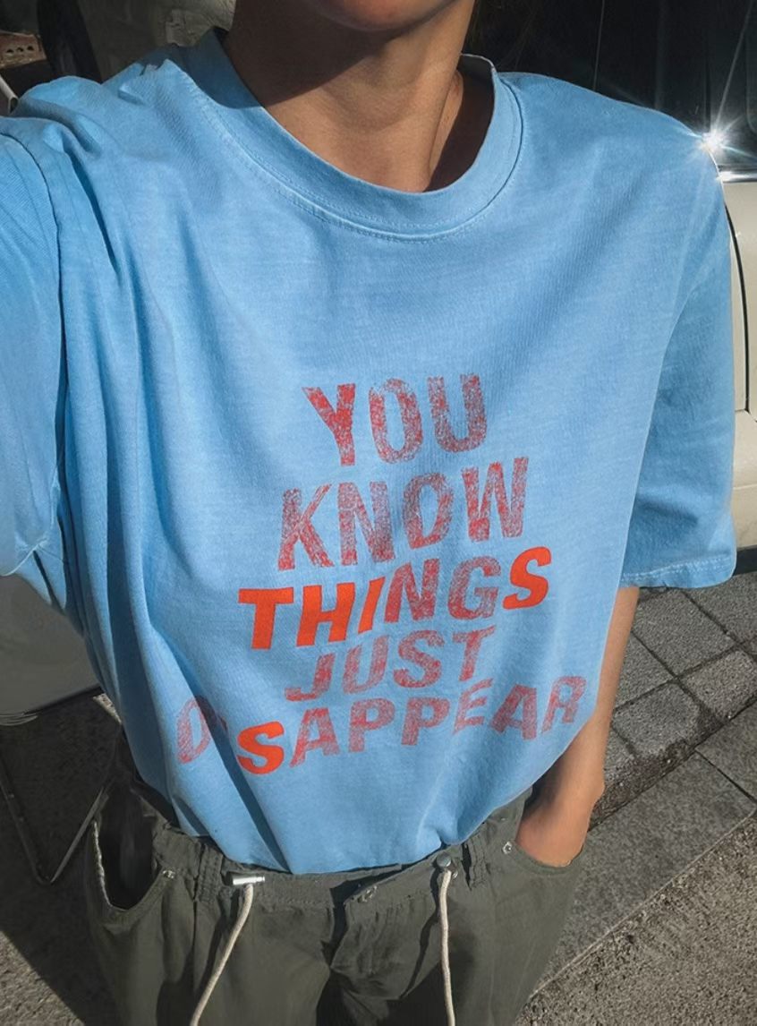 “You Know Thing”洗水薄Tee