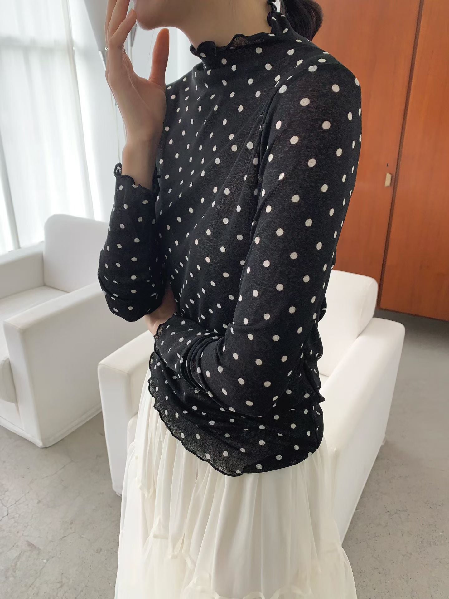 波點紗Tee